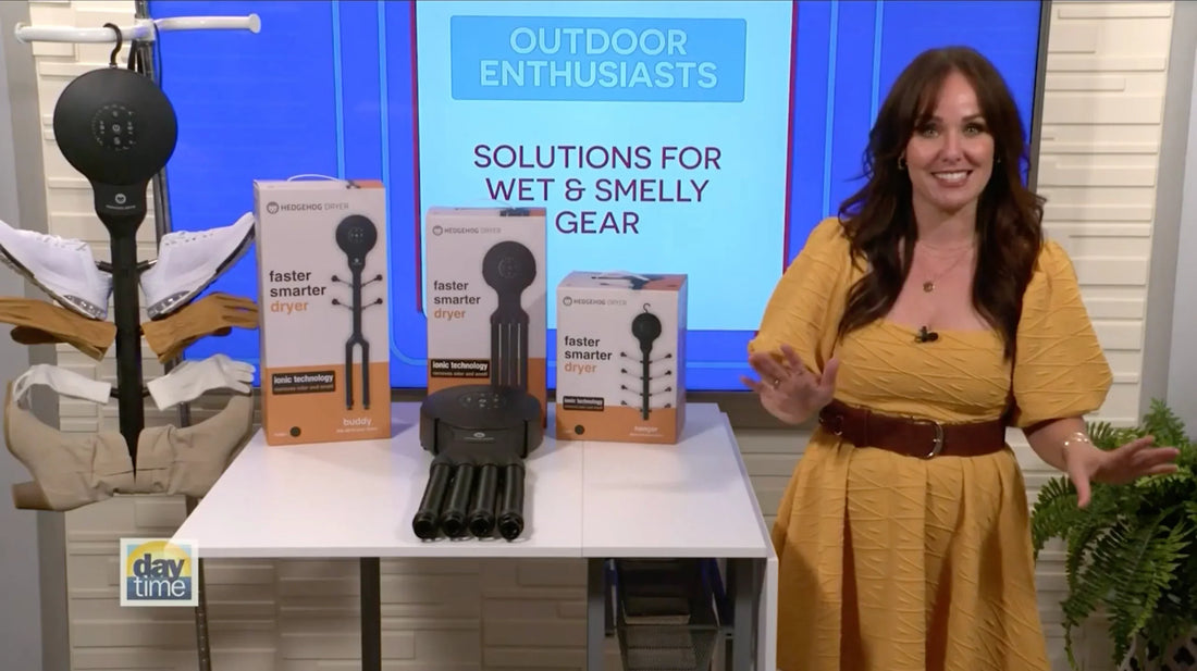 Daytime TV Show segment: "Tips for Outdoor Enthusiasts: Solutions for Wet & Smelly Gear"